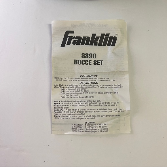 Bocce Ball Set Regulation Outdoor Family Bocce Game for Backyard Lawn New - Picture 8 of 8